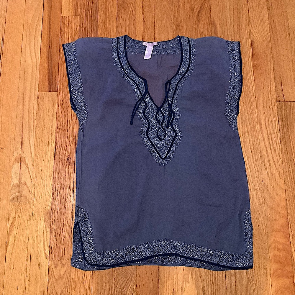 Blue calypso cover up